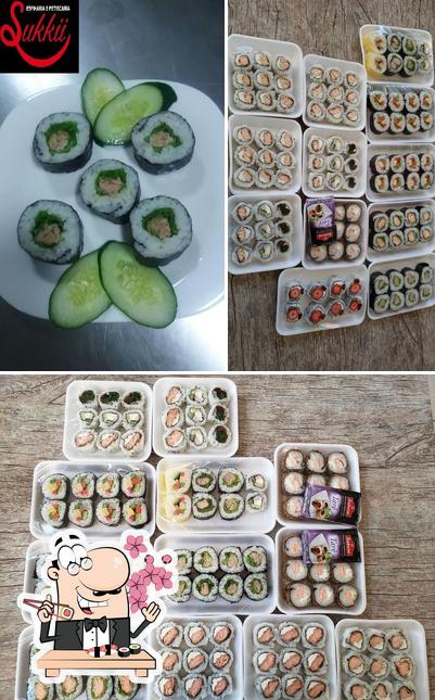 Prove diversas opções de sushi