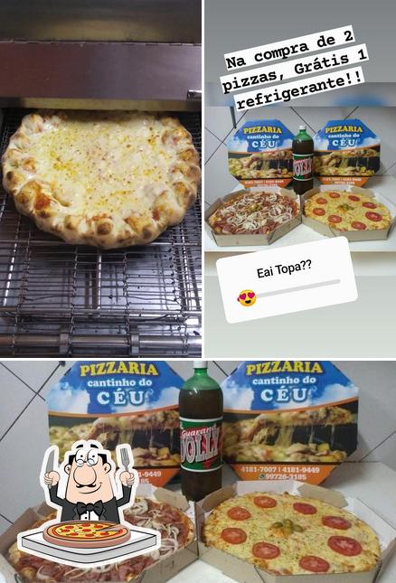 Peça pizza no Pizzaria Cantinho Do Céu