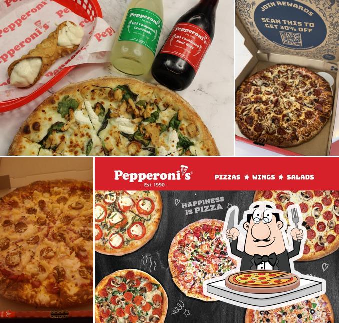 Elige una pizza en Pepperoni's - College Station