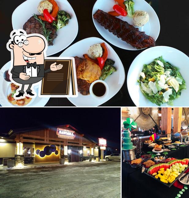 This is the image displaying exterior and food at Sawmill Prime Rib & Steak House Leduc