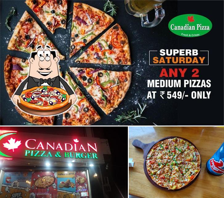 At Canadian pizza, you can try pizza