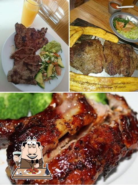 Get meat dishes at Asadero la 32