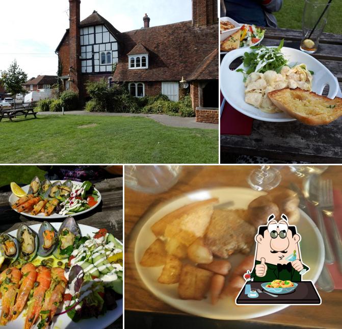 Meals at The Black Horse Restaurant, Pluckley