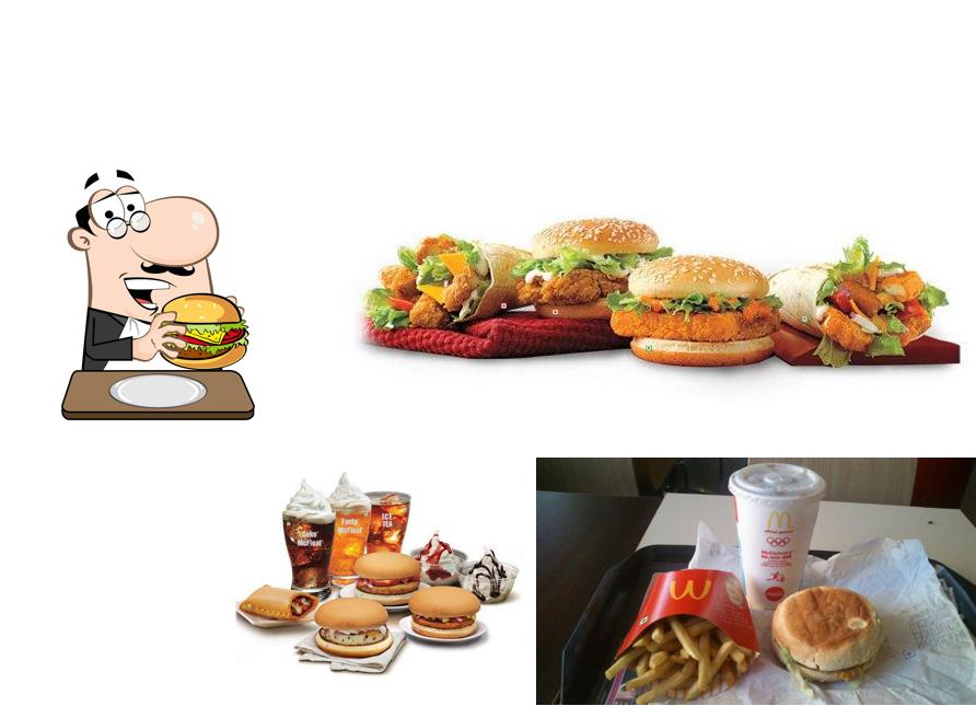 Taste one of the burgers offered by McDonald's