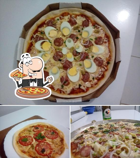 Consiga diferentes variedades de pizza