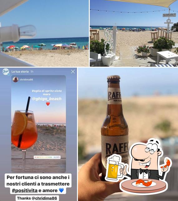 Ghigò Beach bietet eine Mehrzahl Biere