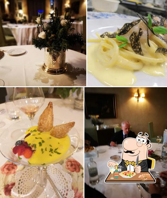 La foto di cibo e tavolo da pranzo da Locanda Leon D'Oro Srl