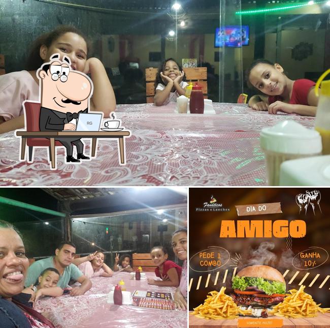 O interior do Pizzaria Fanaticos