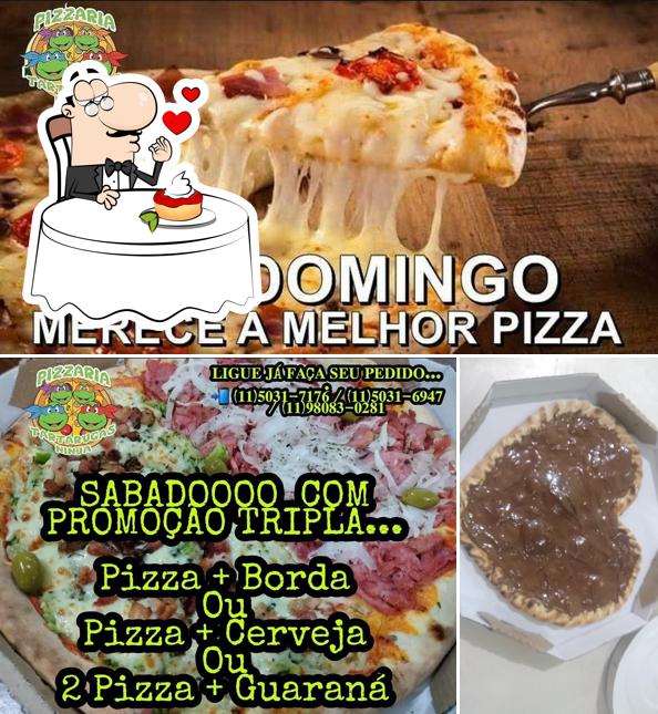 Pizzaria Tartarugas Ninjas provê uma seleção de pratos doces