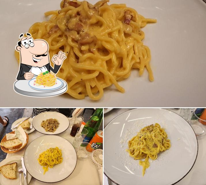 Spaghetti alla carbonara al Osteria Emasi