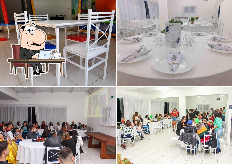 Veja imagens do interior do Arujazinho Festas e Eventos