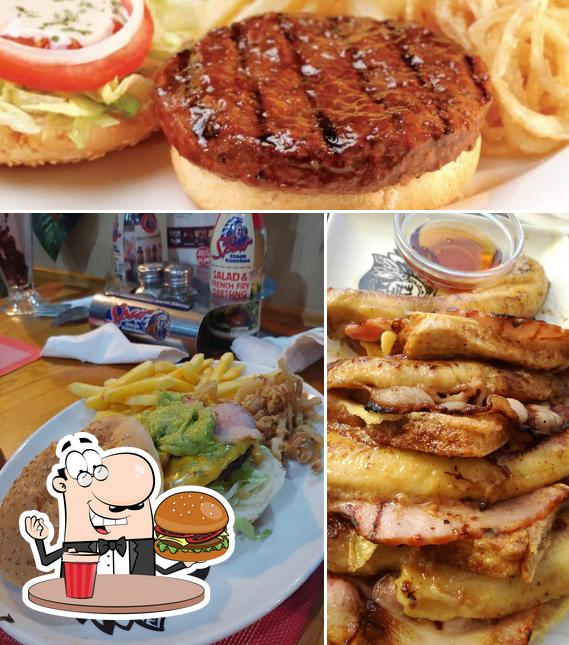 Try out a burger at Silver Spear Spur Steak Ranch