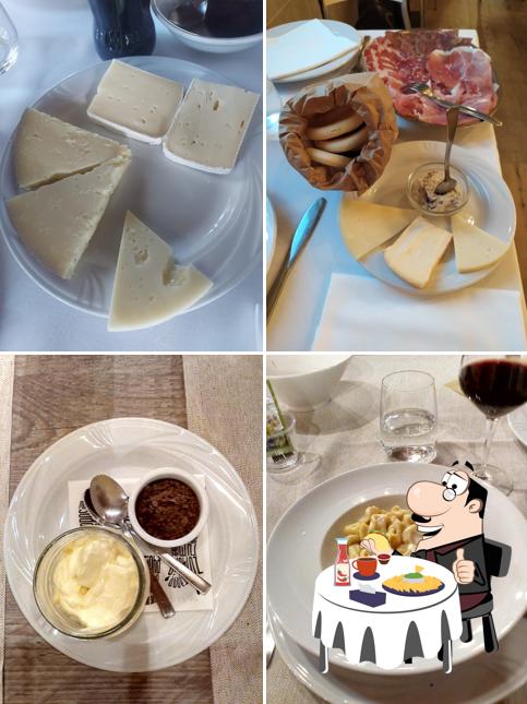 Piatto di formaggi al Trattoria Del Colle