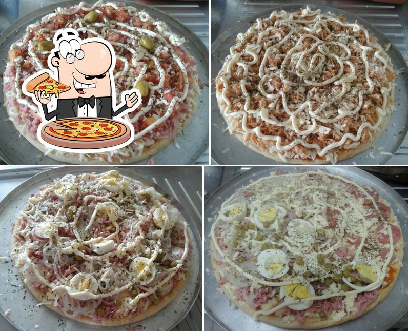 Consiga diferentes tipos de pizza