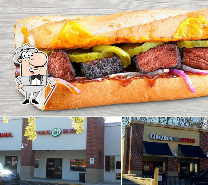 The image of exterior and meat at Quiznos