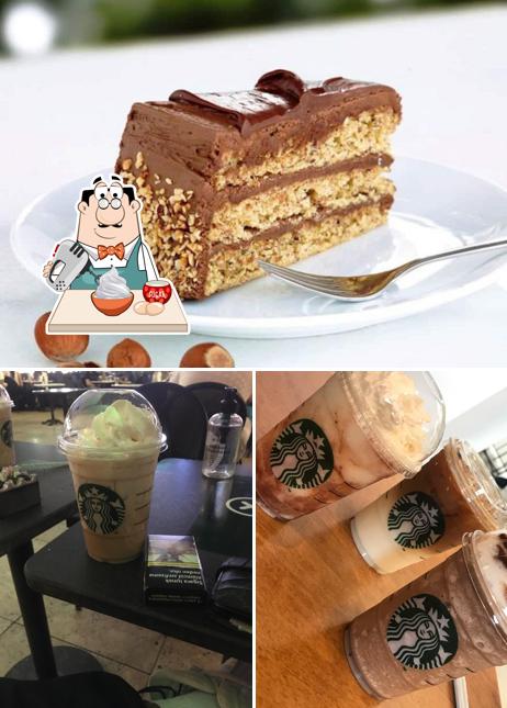 Starbucks offers a range of sweet dishes