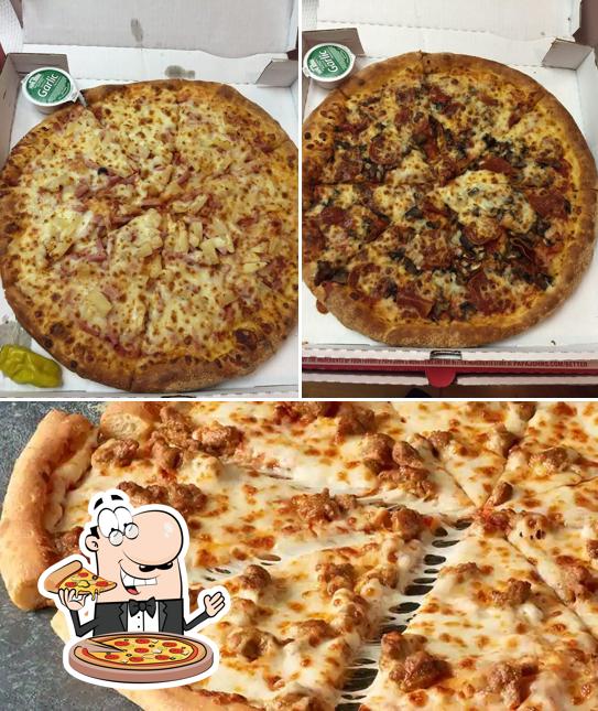 Try out pizza at Papa John's Pizza