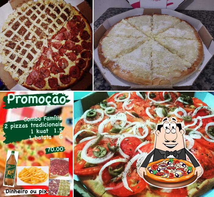 Peça diferentes tipos de pizza