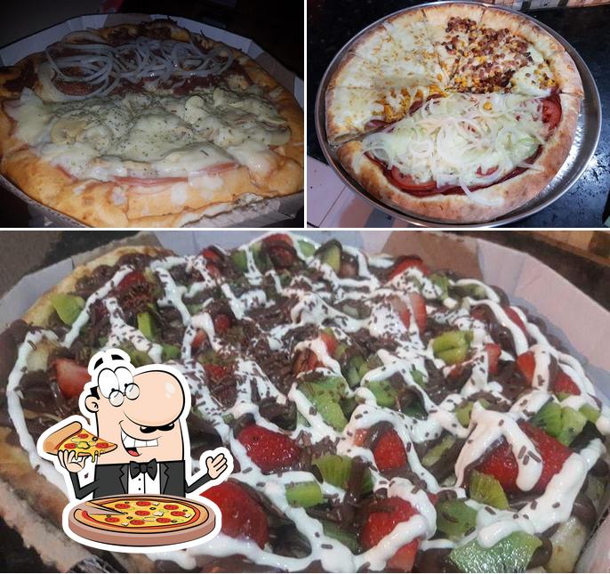 Experimente pizza no Pizzaria Le Chef