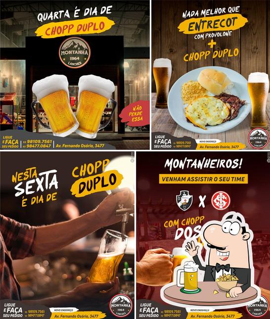 Você pode tomar uma tulipa de cerveja leve ou escura