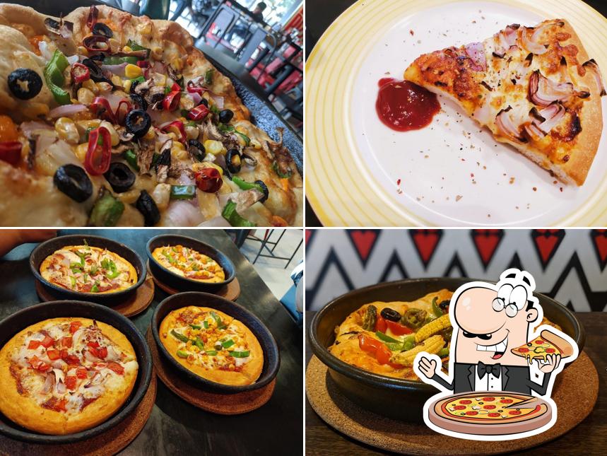 At Pizza Hut, you can taste pizza