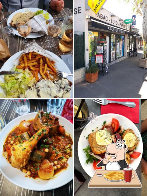 A Brasserie des Platanes vous pouvez essayer des frites, des pommes frites