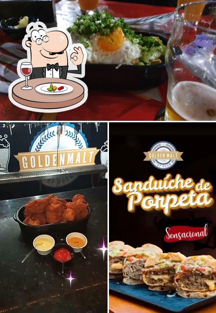 Comida em Golden Malt Tap Room