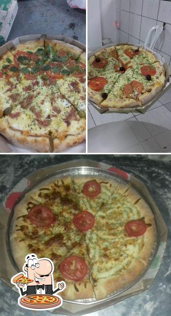 Escolha pizza no Lorena'S PIZZARIA