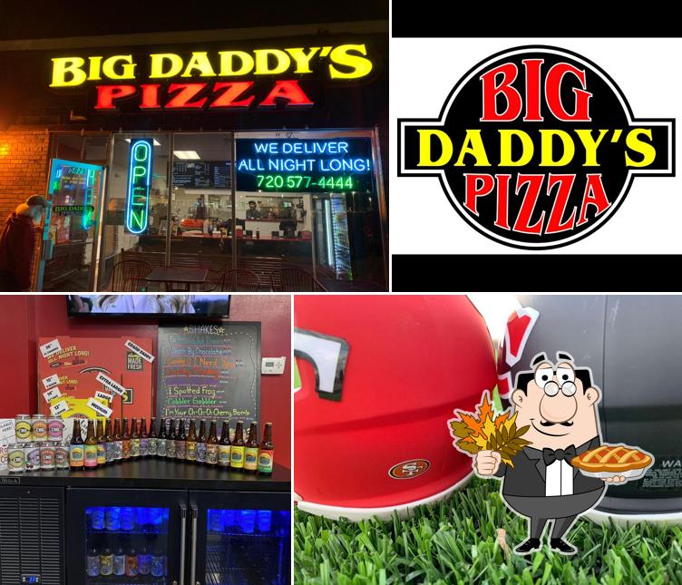 Это изображение пиццерии "BIG DADDY'S PIZZA, WINGS and SHAKES"