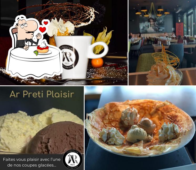 Ar Preti - Crêperie Moderne Plaisir sert un nombre de desserts