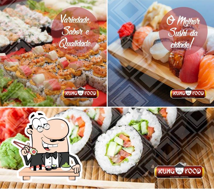 Escolha diversas opções de sushi