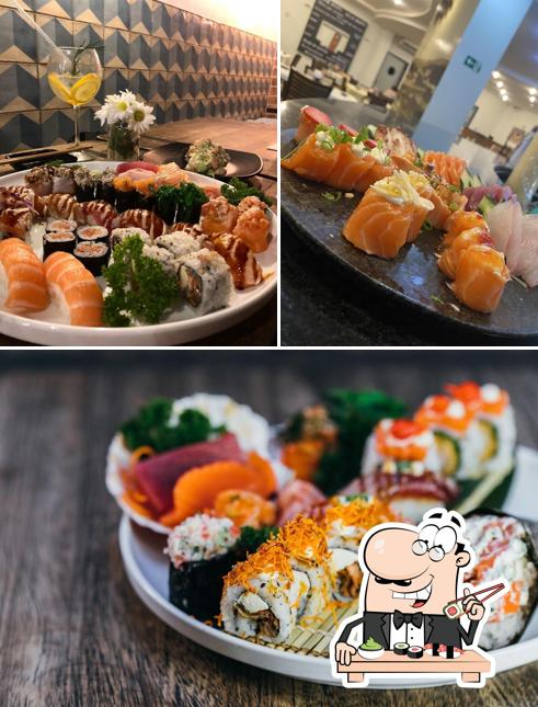 Experimente diferentes opções de sushi