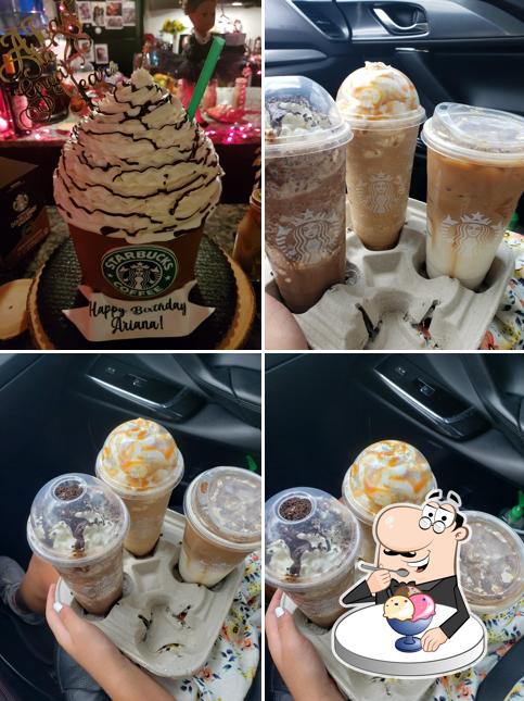 Starbucks offers a range of sweet dishes