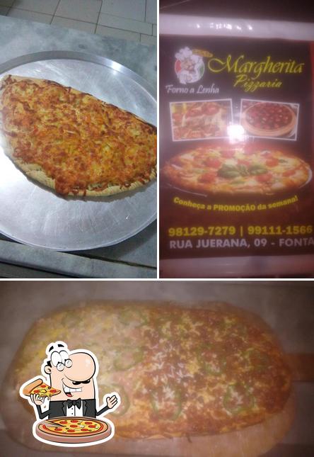 Experimente pizza no Pizzaria Margherita