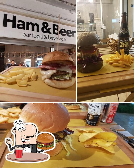 Prova un hamburger a Ham & Beer