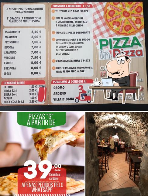 Gli interni di Pizza in Piazza