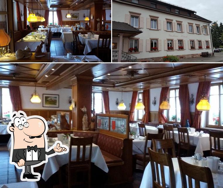 The interior of Hotel-Restaurant Hirsch