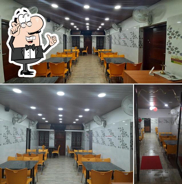 The interior of Hotel kadambari kollur