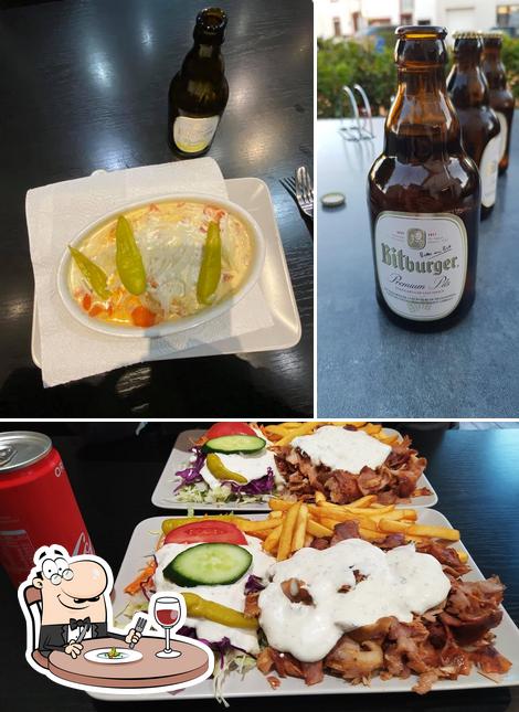 The photo of food and beer at Hochwald KEBAP