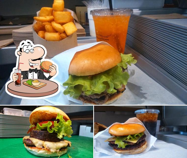 BlackHorn Burgers serves a number of options for burger lovers