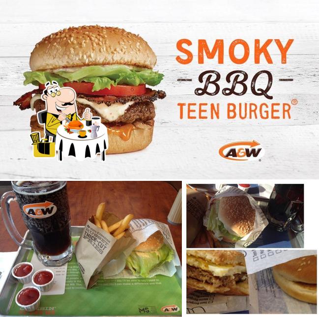 Hamburger at A&W