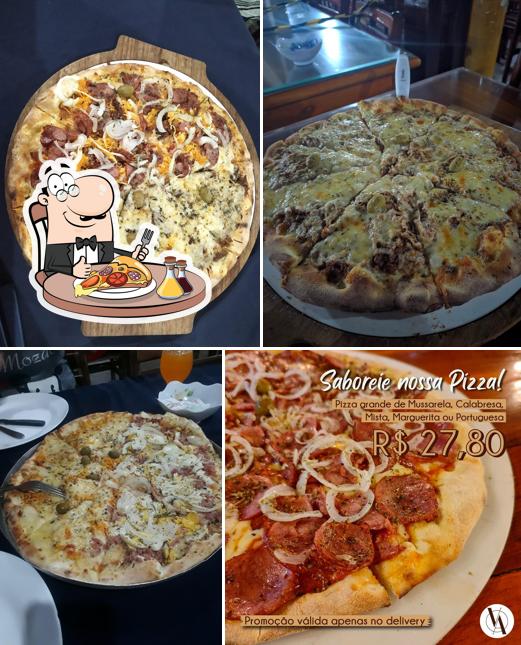 Peça pizza no Churrascaria e Pizzaria Vieira Alves