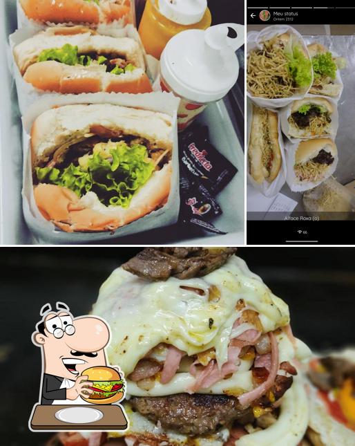 Experimente um hambúrguer no Five Lanches E Porções