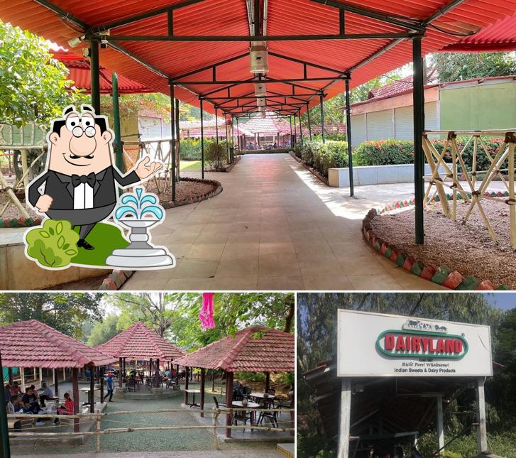 The outside area is an important feature of Dairyland Parlour - Parsi Dairy Farm