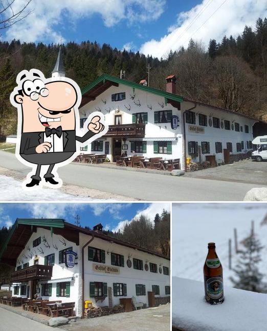 Gasthof Glashütte se distingue par sa extérieur et bière