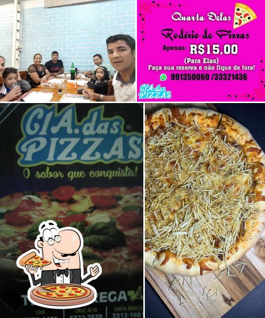 Peça diversos variedades de pizza