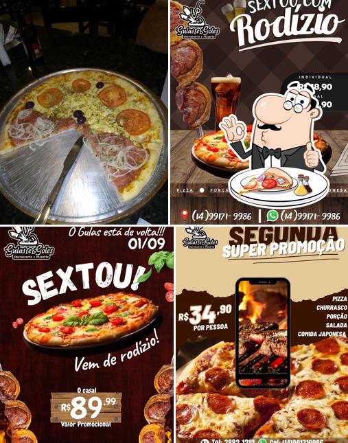 Experimente pizza no Gulas e Goles Churrascaria e Pizzaria