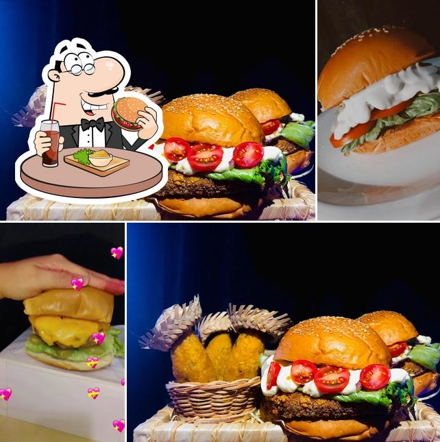 Experimente um hambúrguer no Siri Pizza Burger