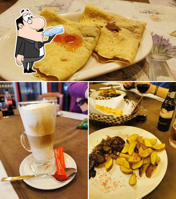 Check out the photo displaying drink and food at Transilvania Garden House