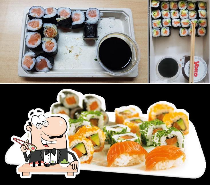 Kostet verschiedene Sushi-Optionen